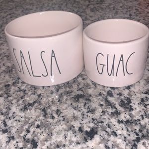Rae Dunn Salsa and Guac Serving Bowls